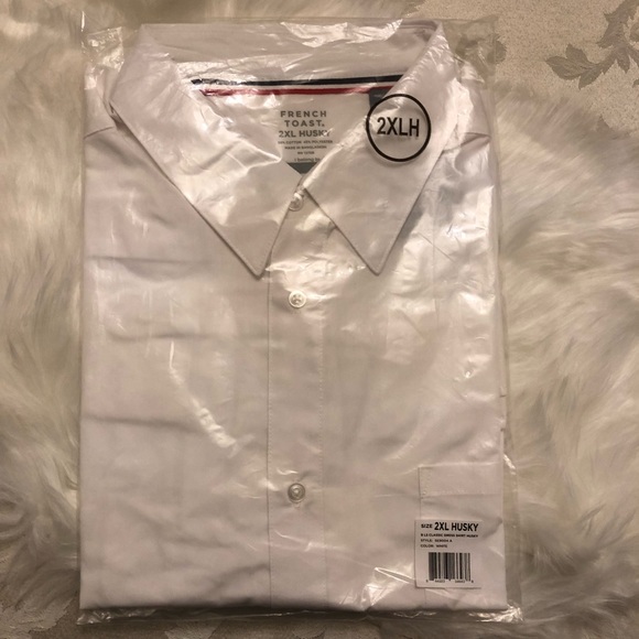 NWT! FRENCH TOAST Long Sleeve Classic Dress Shirts in sizes XL HUSKY & 2XL HUSKY - Picture 8 of 11